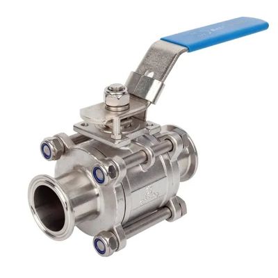 Bom preço Tipo manual válvula de bola da braçadeira, válvula de bola 3pc sanitária on-line