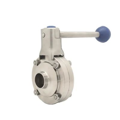 Bom preço Controles pneumáticos válvula de borboleta higiênica da solda de extremidade de 2 polegadas on-line
