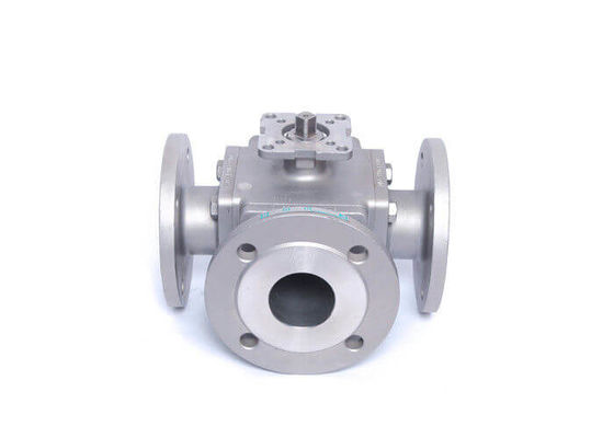 Bom preço Válvula de bola da extremidade da flange da maneira WCB de PN16 PN25 PN40 3 on-line