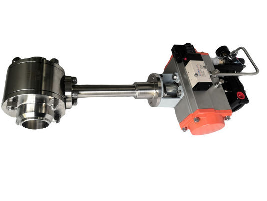 Bom preço Válvula de bola PN40 SS304 atuada pneumática criogênica on-line