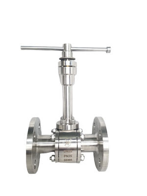 Bom preço Válvula de bola de PN25 SS, tipo válvula da flange de bola do nitrogênio de líquido on-line