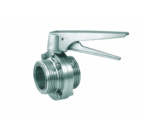 Bom preço Válvula de borboleta higiênica de aço inoxidável, tri válvulas de borboleta do trevo DN100 on-line