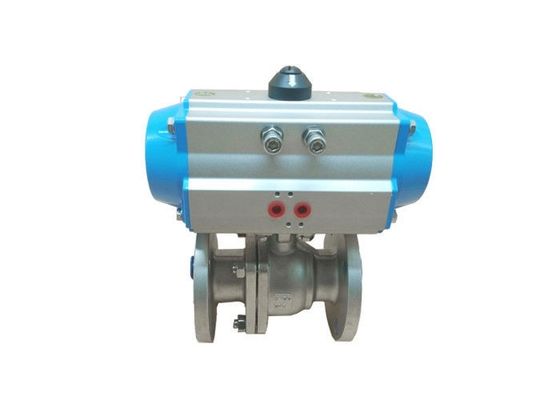 Bom preço Válvula de atuador 150LB pneumático, válvula de bola CF8 pneumática on-line