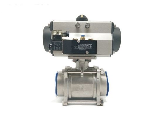 Bom preço Válvula de bola atuada pneumática ativa dobro da linha de parafuso on-line