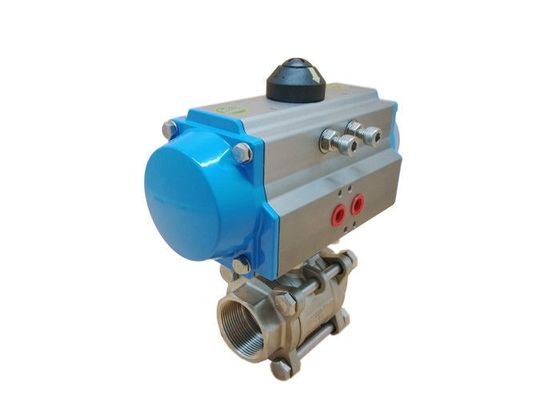Bom preço DN50 atuado pneumático DN65 DN80 rosqueou a válvula de bola on-line